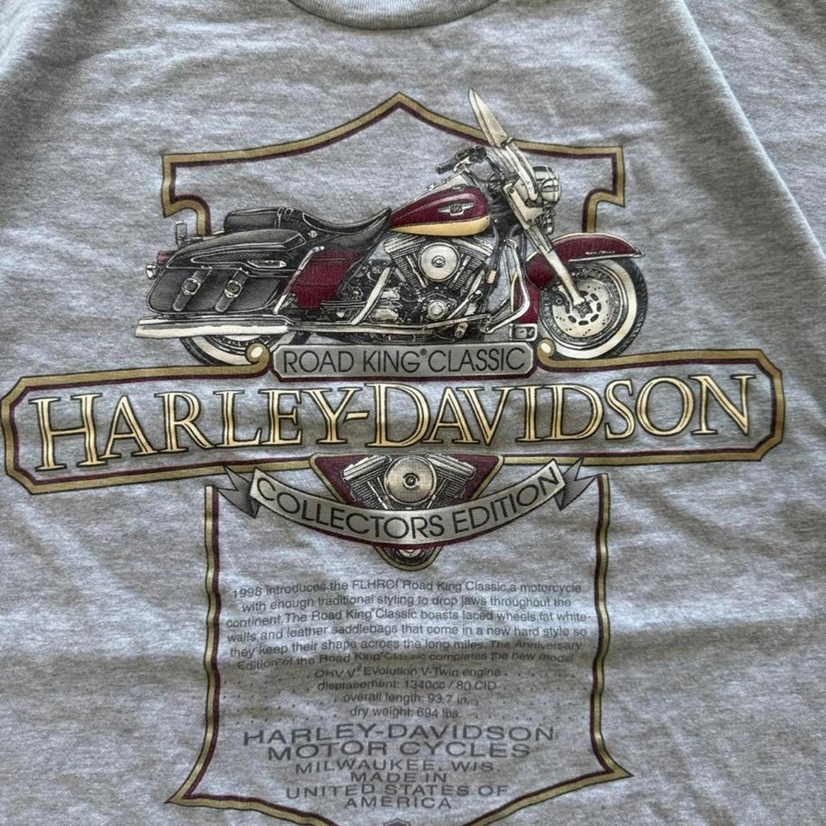 Vintage 90s Harley Davidson Motorcycles Biker T-Shirt - X-Large