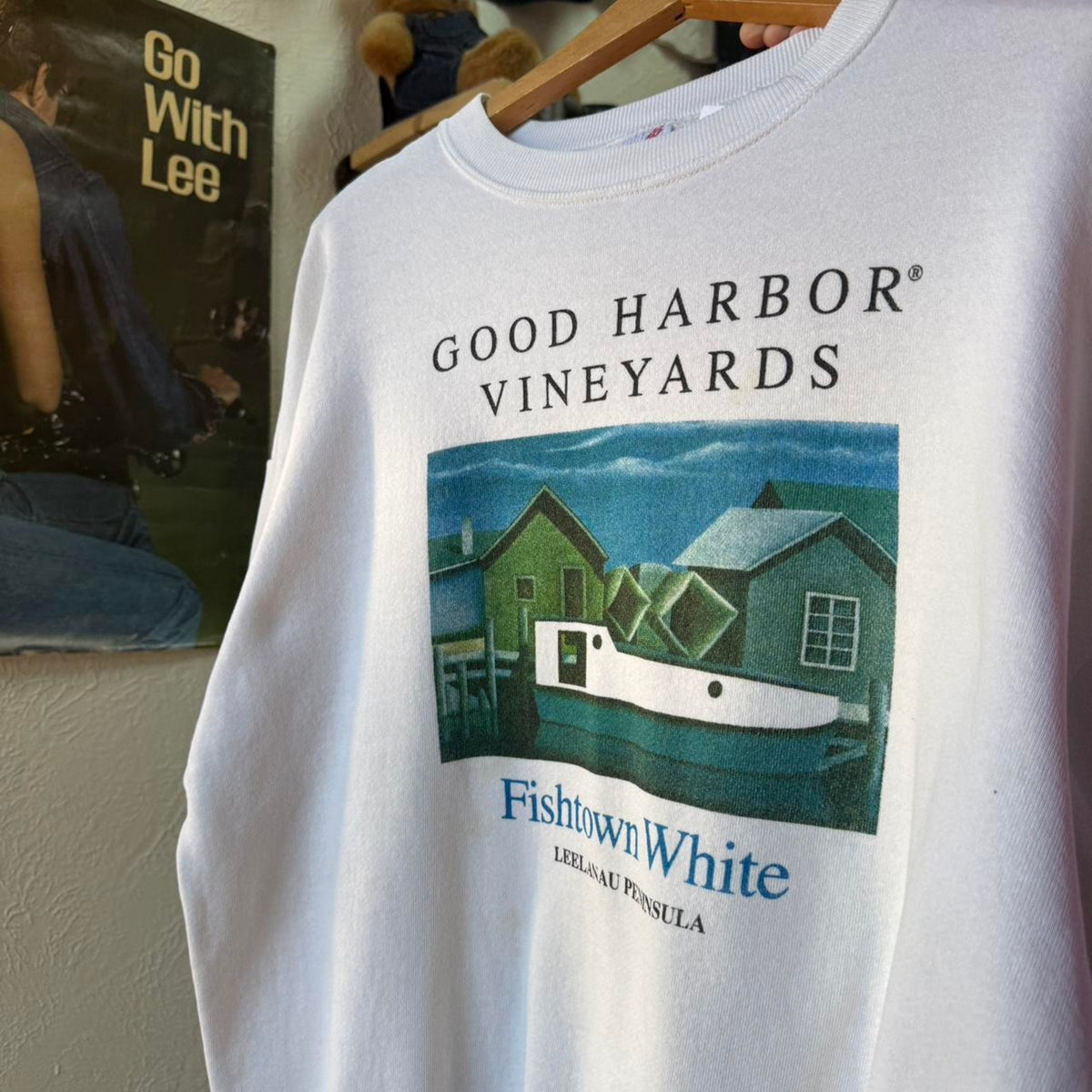 Vintage 90s Good Harbor Vineyard Winery Wine Crewneck - X-Large
