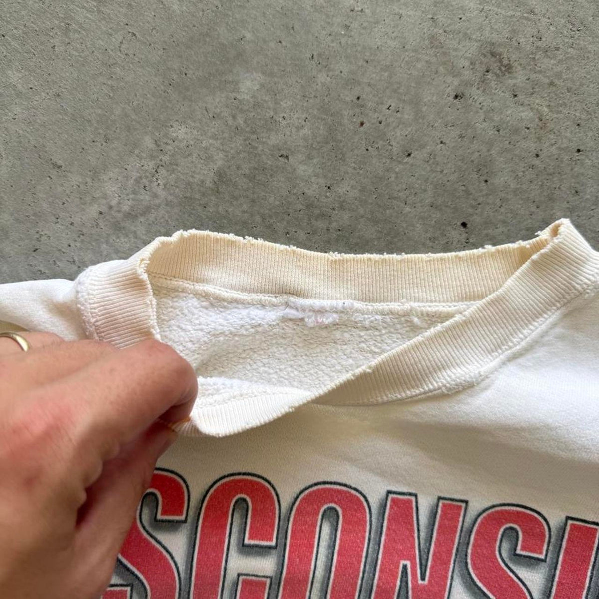 Vintage 90s Wisconsin Badgers Rose Bowl Football Crewneck - Large
