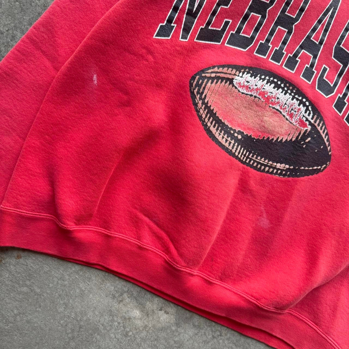 Vintage 90s Nebraska Huskers Faded Adidas Crewneck - X-Large