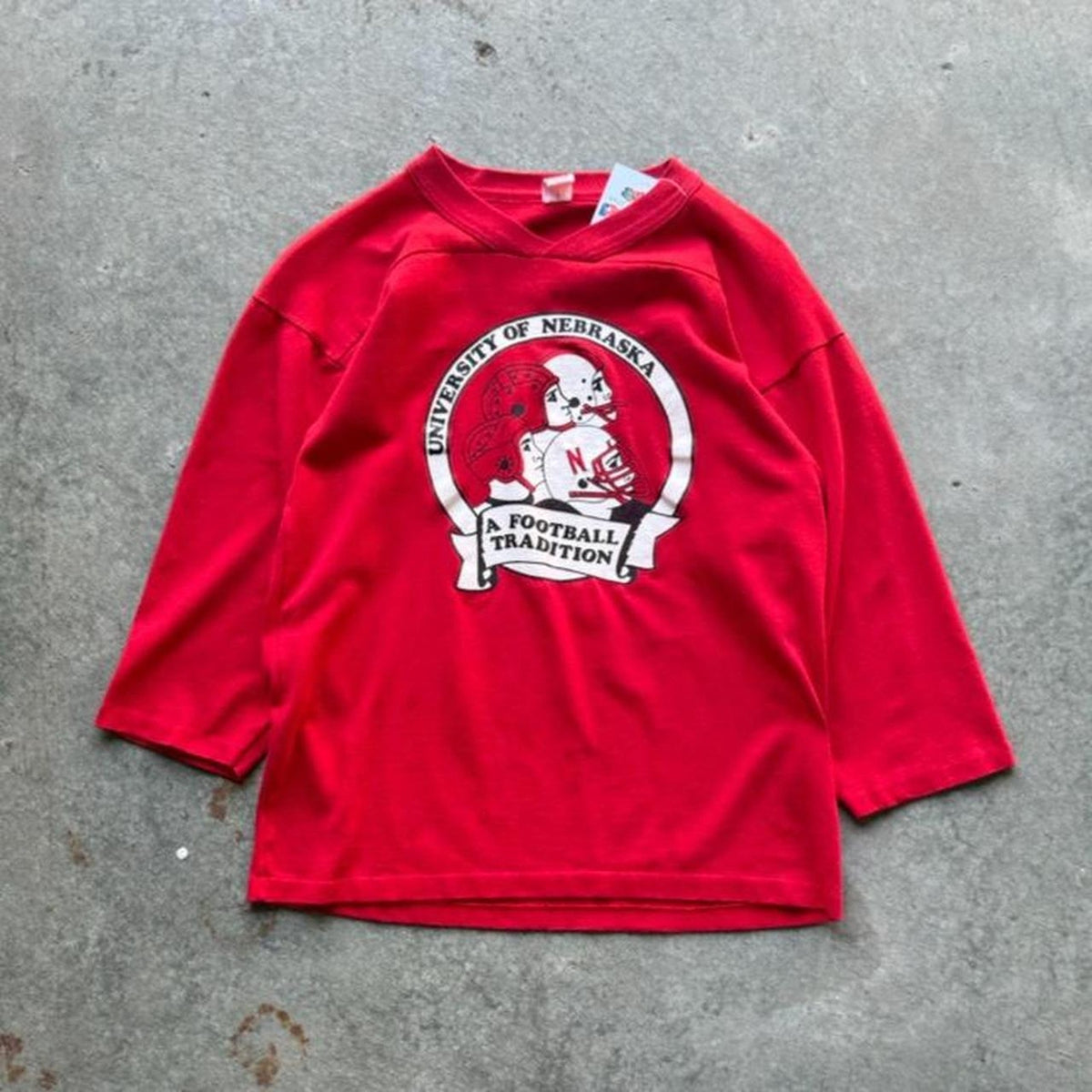 Vintage 80s Nebraska Huskers Long Sleeve T-Shirt - Large