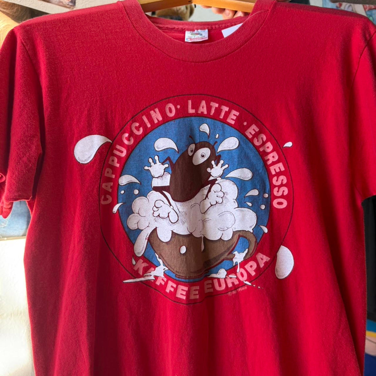 Vintage 90s Coffee Bean Espresso T-Shirt - Medium