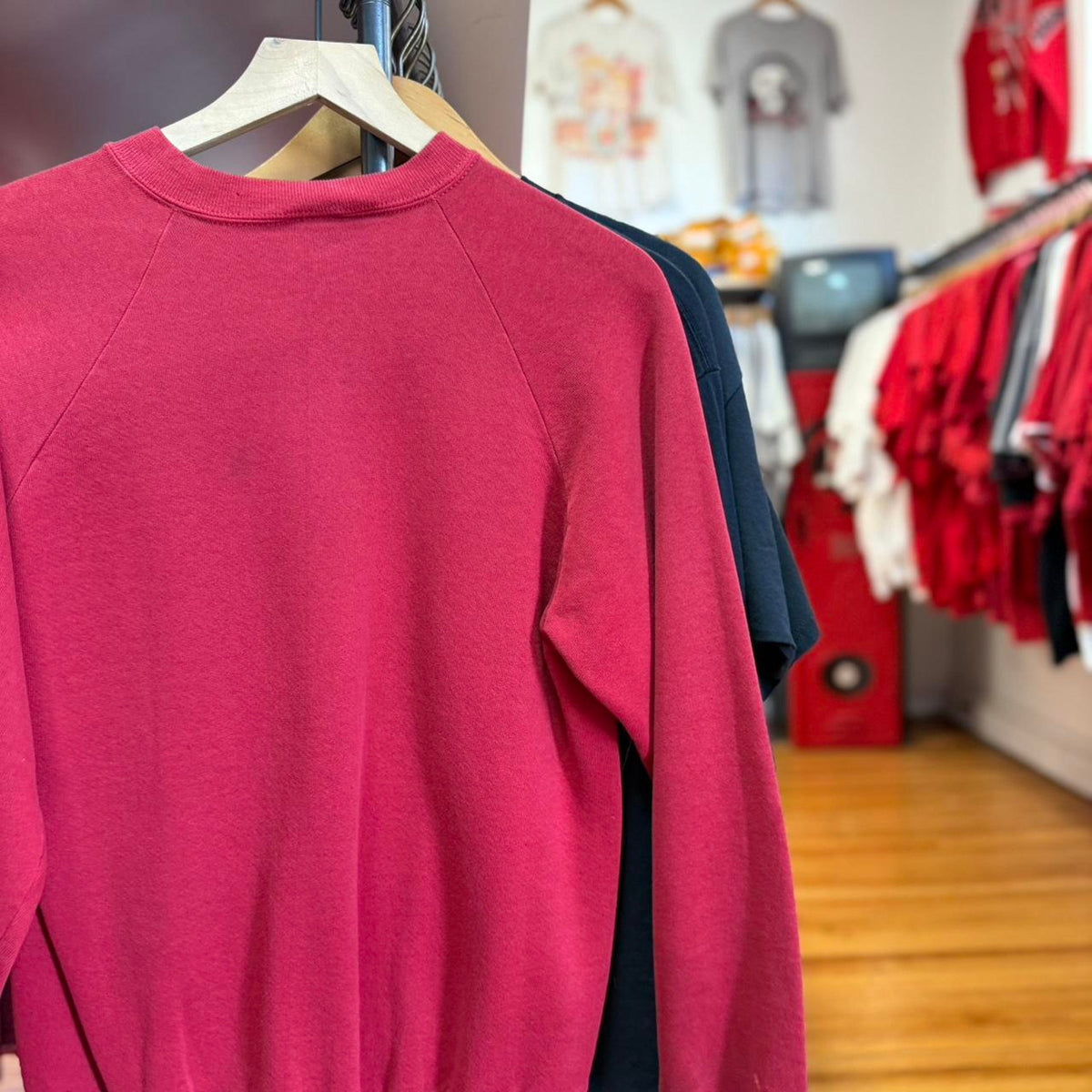 Vintage 90s Nebraska Huskers Football Hearts Crewneck