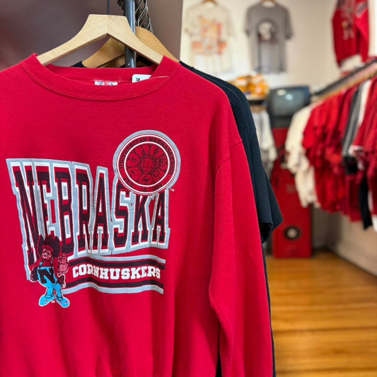 Vintage 90s Nebraska Huskers Herbie Football Crewneck