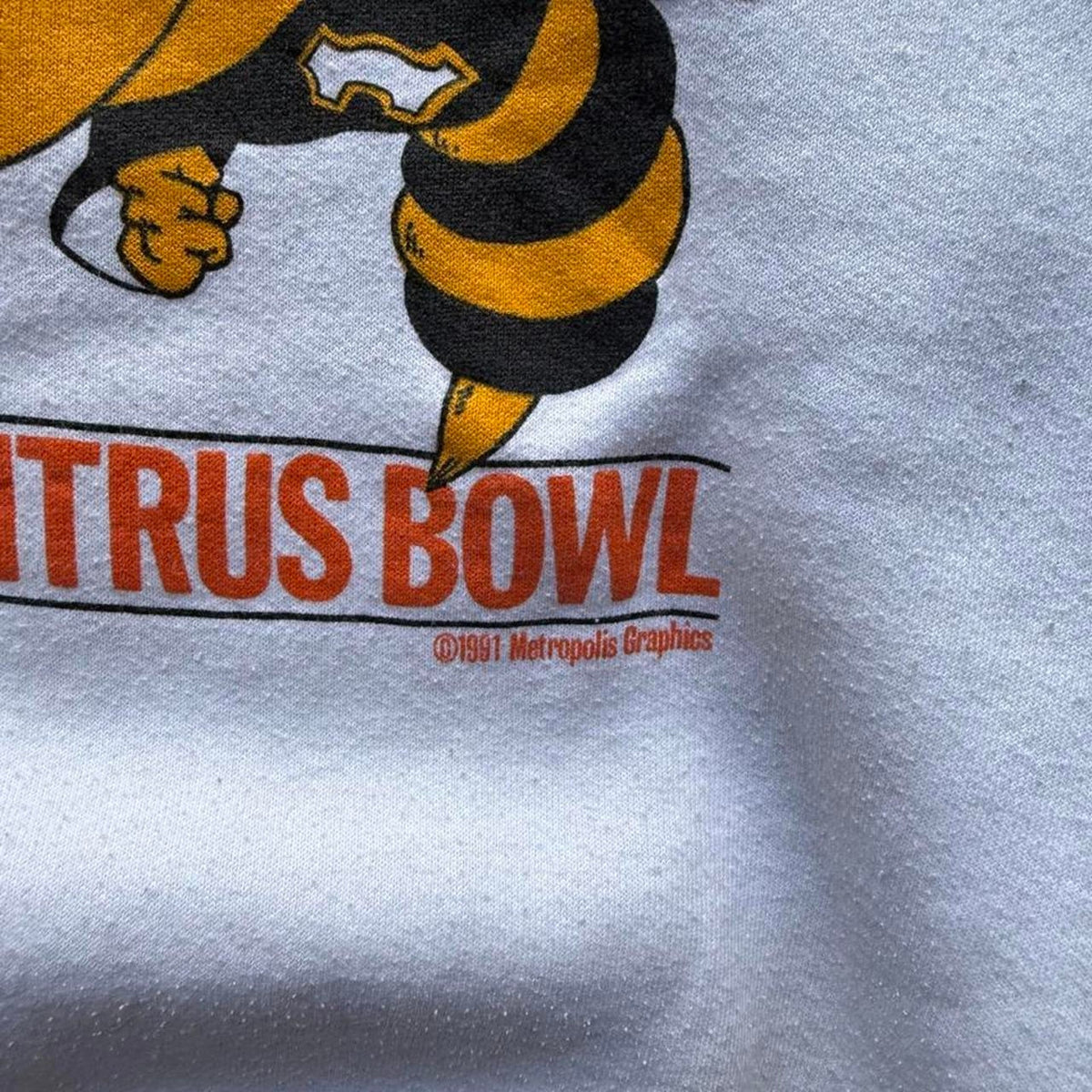 Vintage 1991 Nebraska Huskers Georgia Tech Citrus Bowl Crewneck - Large