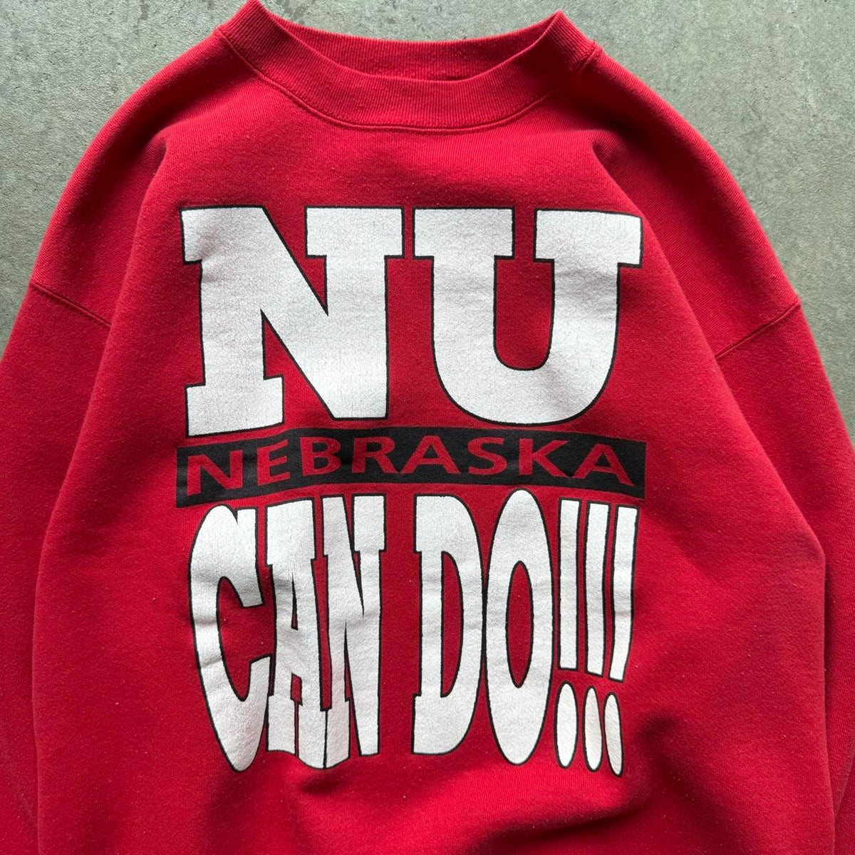 Vintage 90s Nebraska Huskers NU Can Do Crewneck - Large