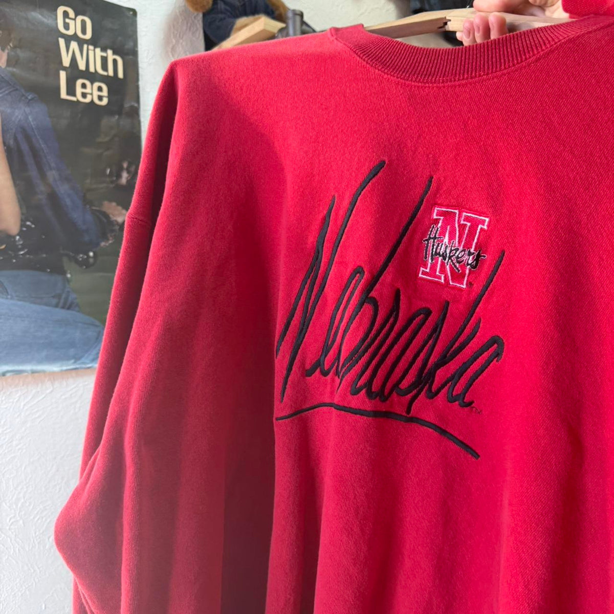 Vintage 90s Nebraska Huskers Embroidered Crewneck - XX-Large