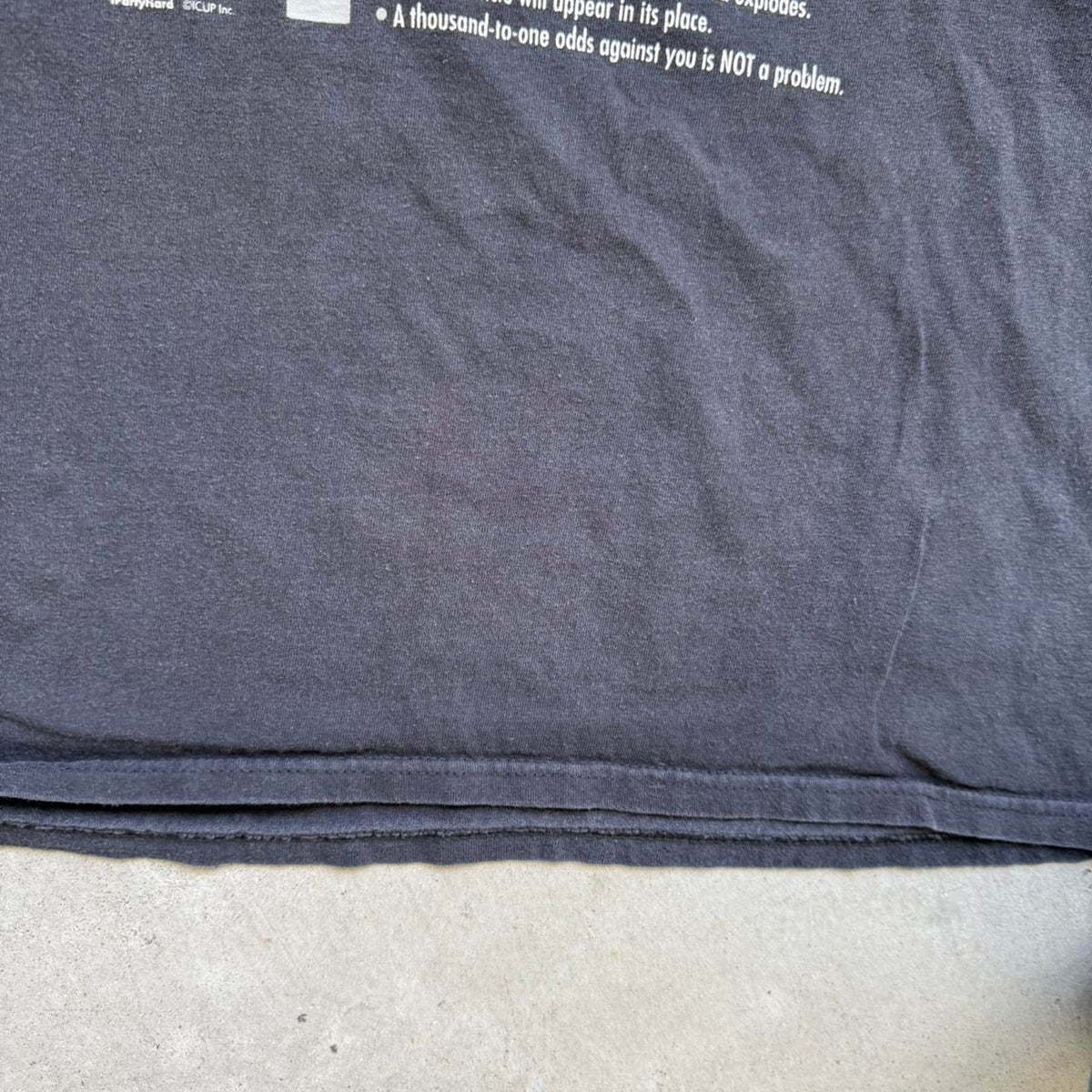 Vintage Y2K Video Game Text Humor T-Shirt - Large