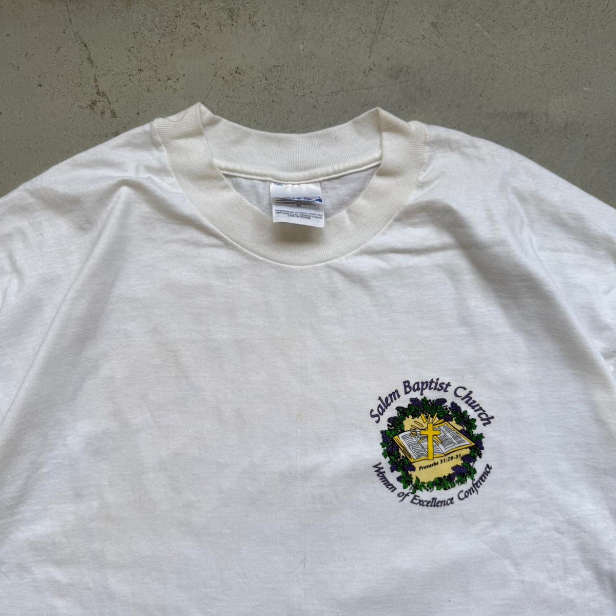 Vintage 90s On The Horizon of a New Beginning Jesus Bible T-Shirt - X-Large
