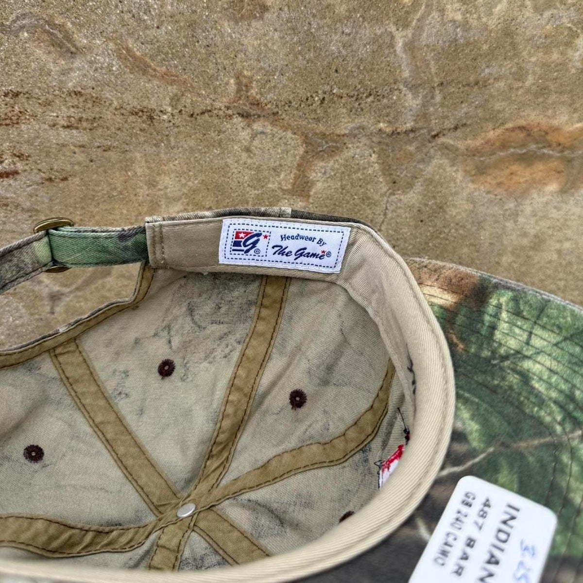 Vintage 90s Hoosiers Indiana University Sample Camo Hat