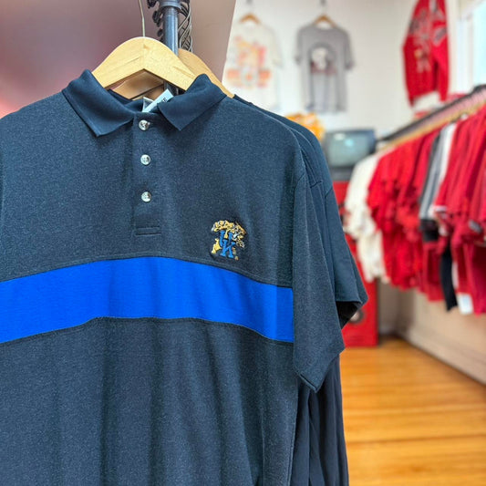 Vintage 90s UK Kentucky Wildcats Polo Shirt - Medium