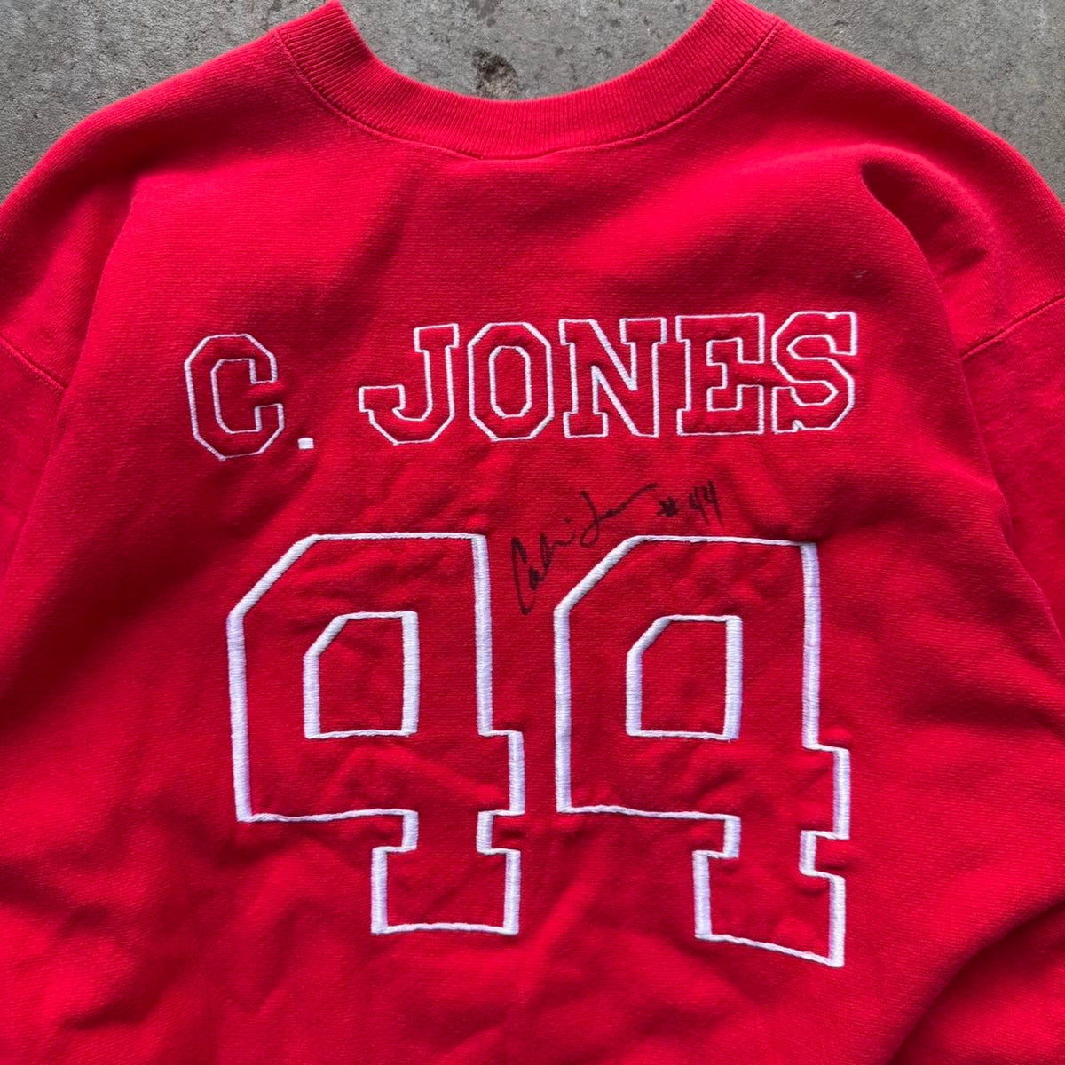 Vintage 90s Nebraska Huskers C Jones 44 Crewneck - X-Large