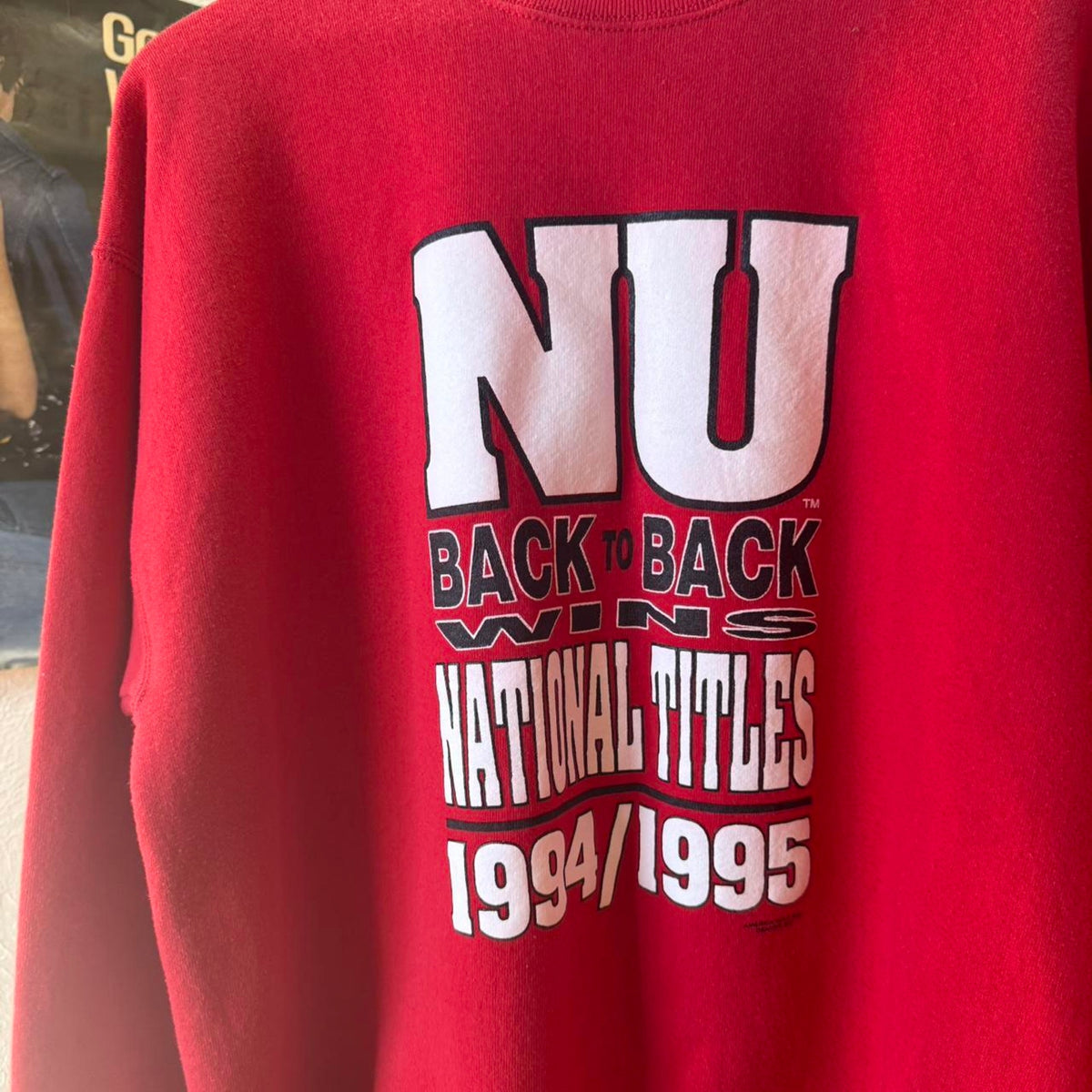 Vintage 90s Nebraska Huskers Back to Back Crewneck - X-Large