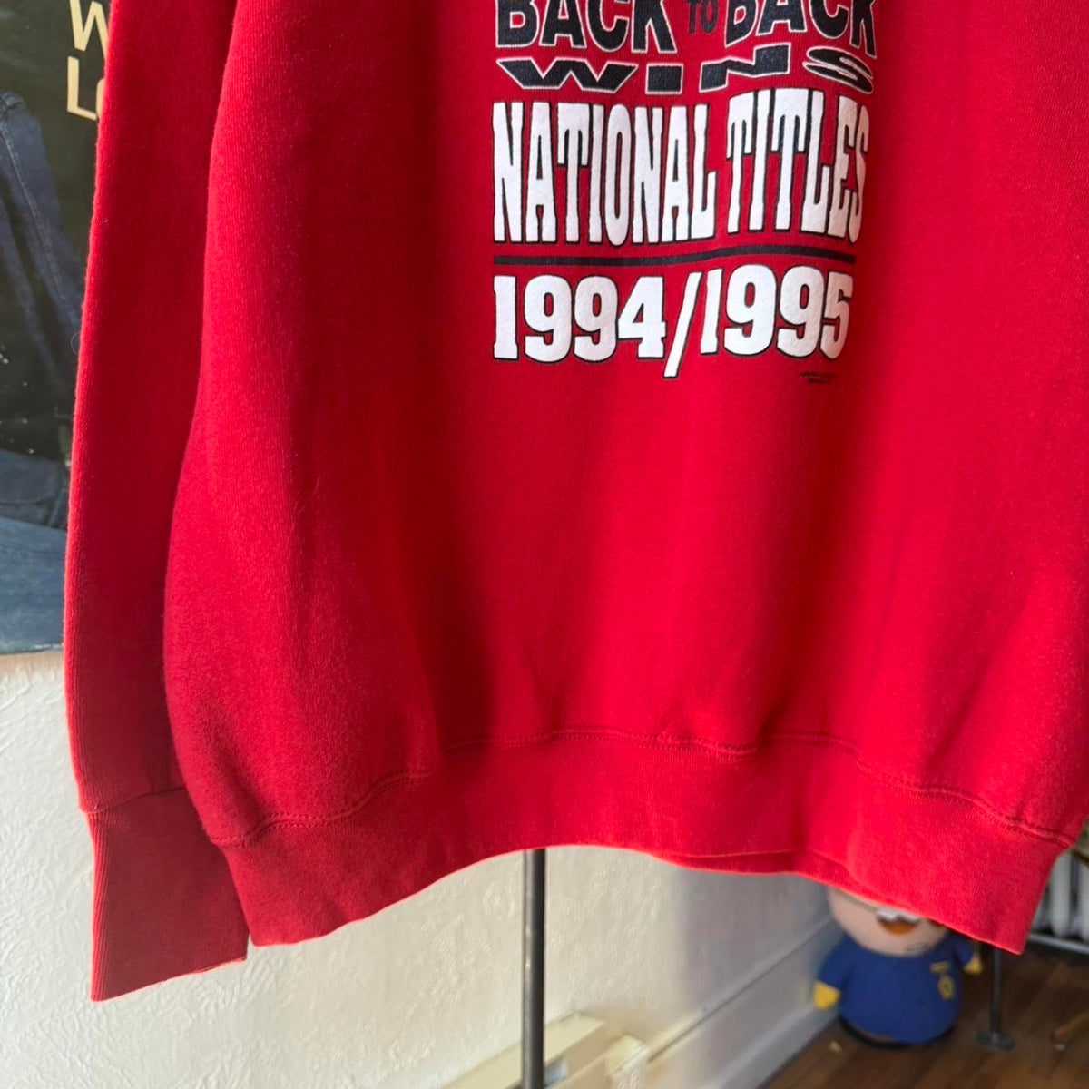 Vintage 90s Nebraska Huskers Back to Back Champions Crewneck - X-Large