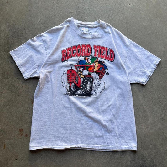 Vintage 90s Nebraska Huskers Record Yield Harvest T-Shirt - X-Large
