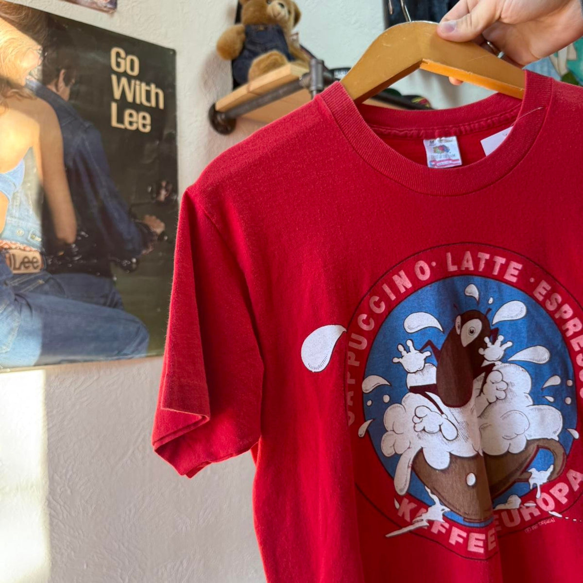 Vintage 90s Coffee Bean Espresso T-Shirt - Medium