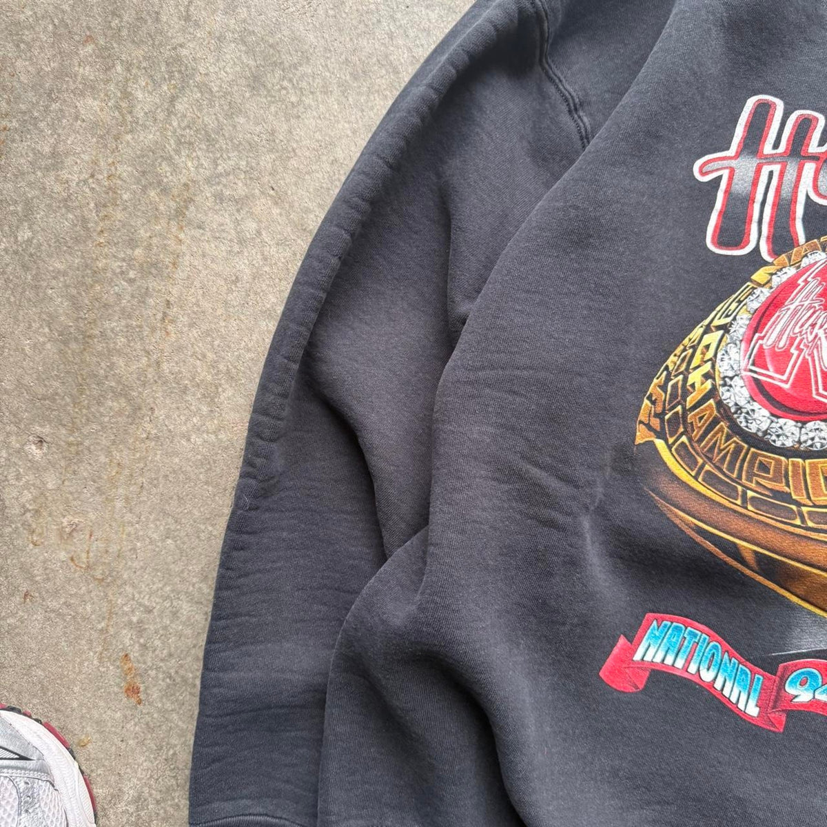 Vintage 90s Nebraska Husker Championship Ring Crewneck - X-Large