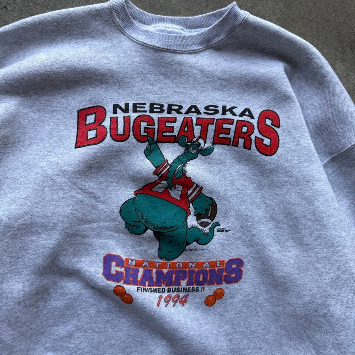 Vintage 90s Nebraska Huskers Bugeaters Champions Crewneck  - XX-Large