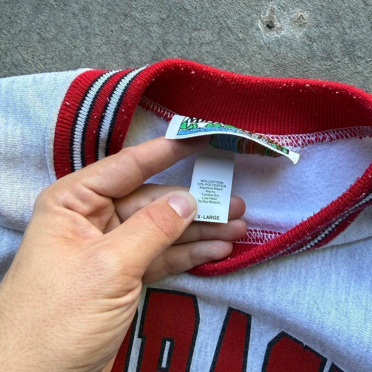 Vintage 90s Nebraska Huskers Ringed Crewneck - X-Large