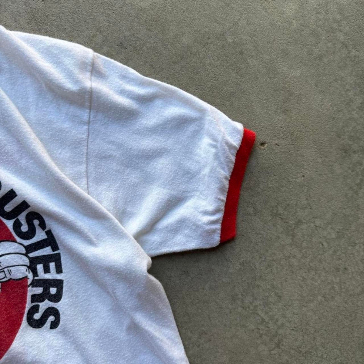 Vintage 80s Nebraska Huskers Sooner Busters Ringer T-Shirt - Large
