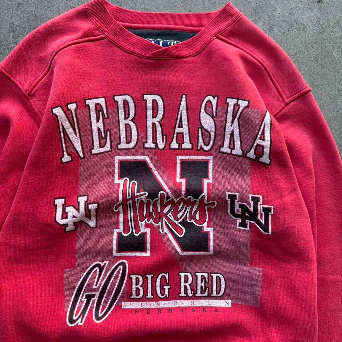 Vintage 90s Nebraska Huskers Go Big Red Crewneck - Small