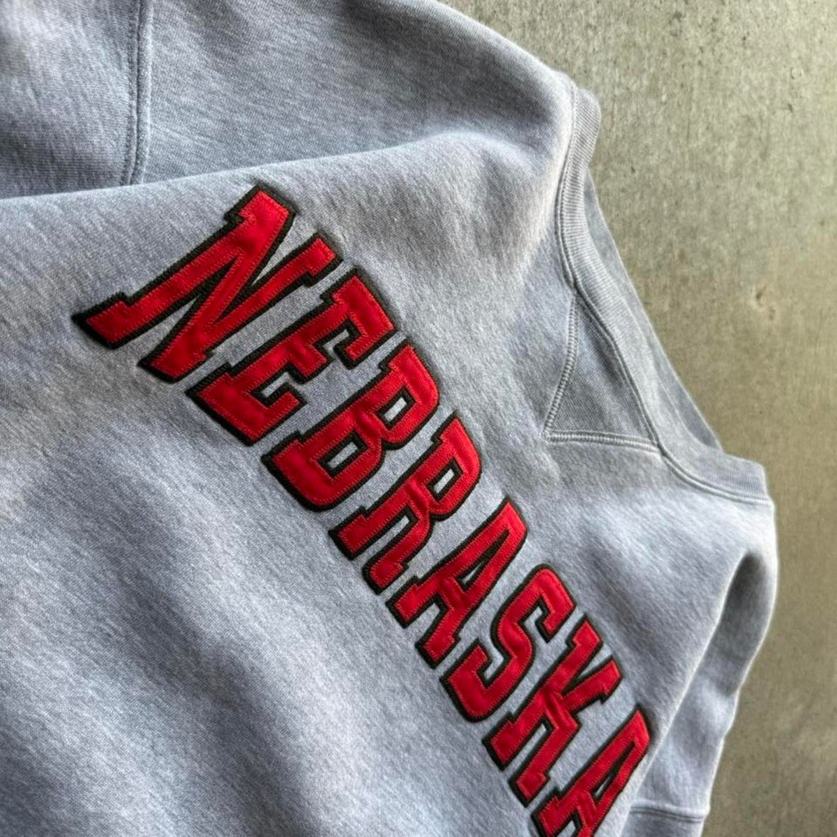 Vintage 90s Nebraska Huskers Spell Out Crewneck - Medium