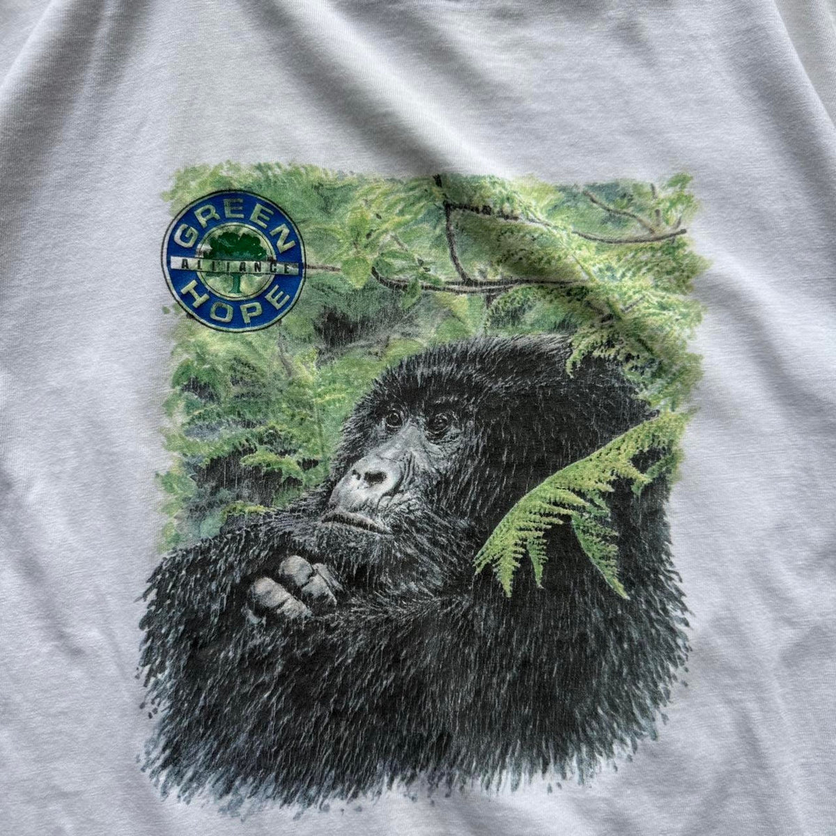 Vintage 90s Gorilla Animal Nature Monkey T-Shirt - X-Large