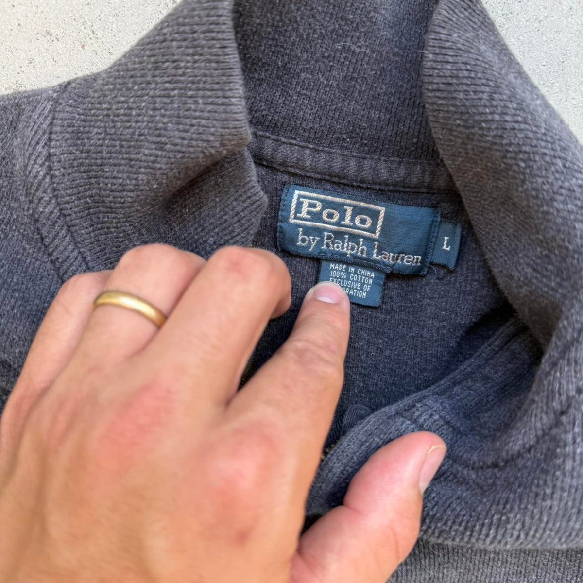 Vintage Polo Ralph Lauren Quarter Zip - Large