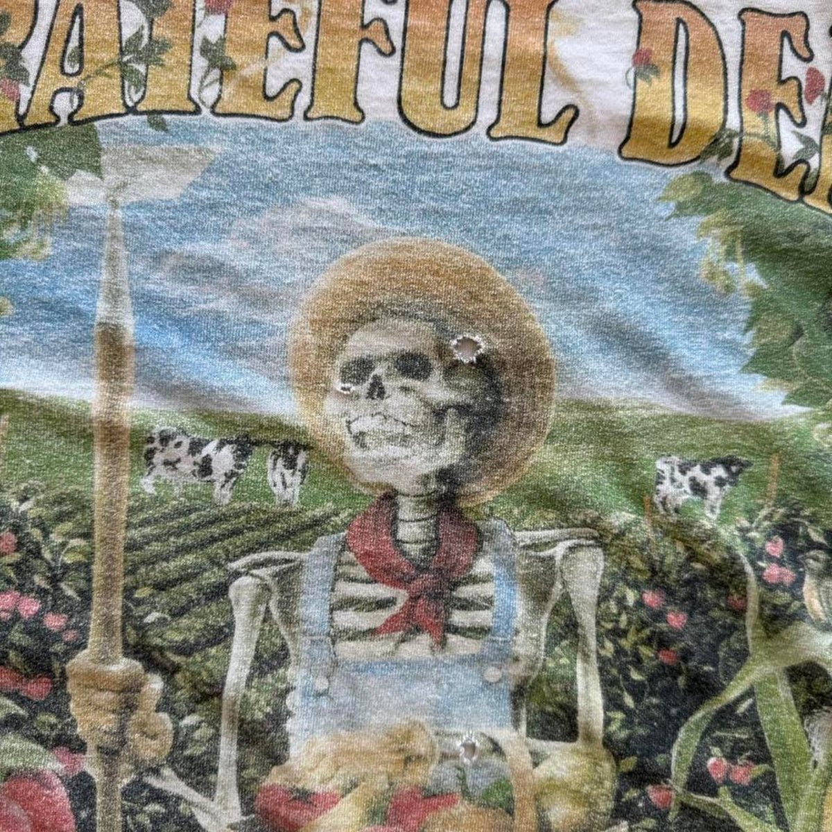Vintage Grateful Dead Keep it Green Liquid Blue Band T-Shirt - X-Large