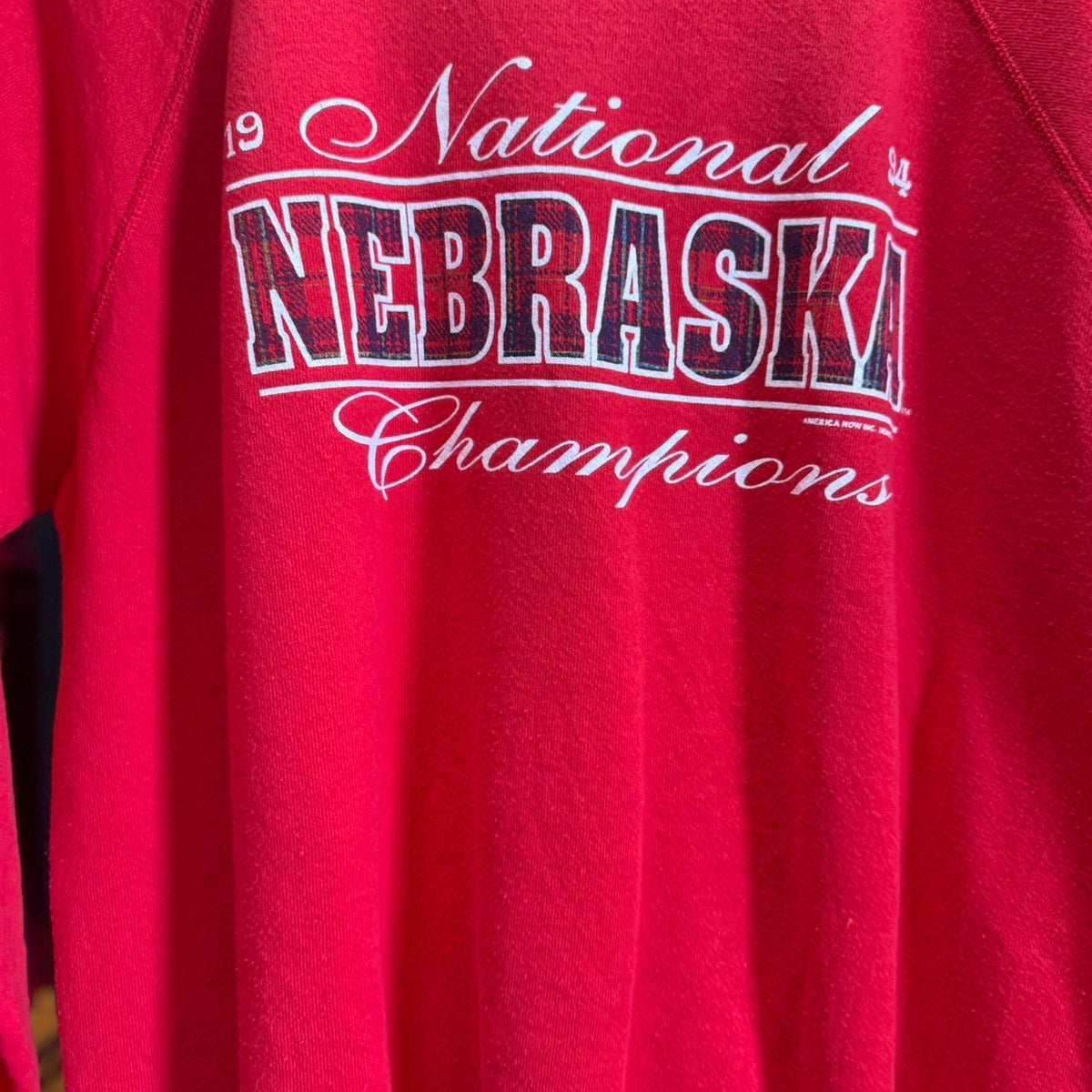 Vintage 90s Nebraska Huskers National Champs Crewneck