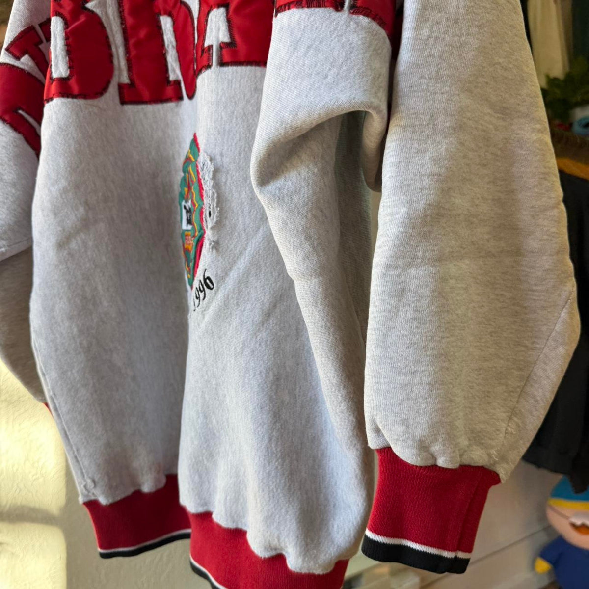 Vintage 1996 Nebraska Tostitos Fiesta Bowl Spell Out Crewneck - X-Large