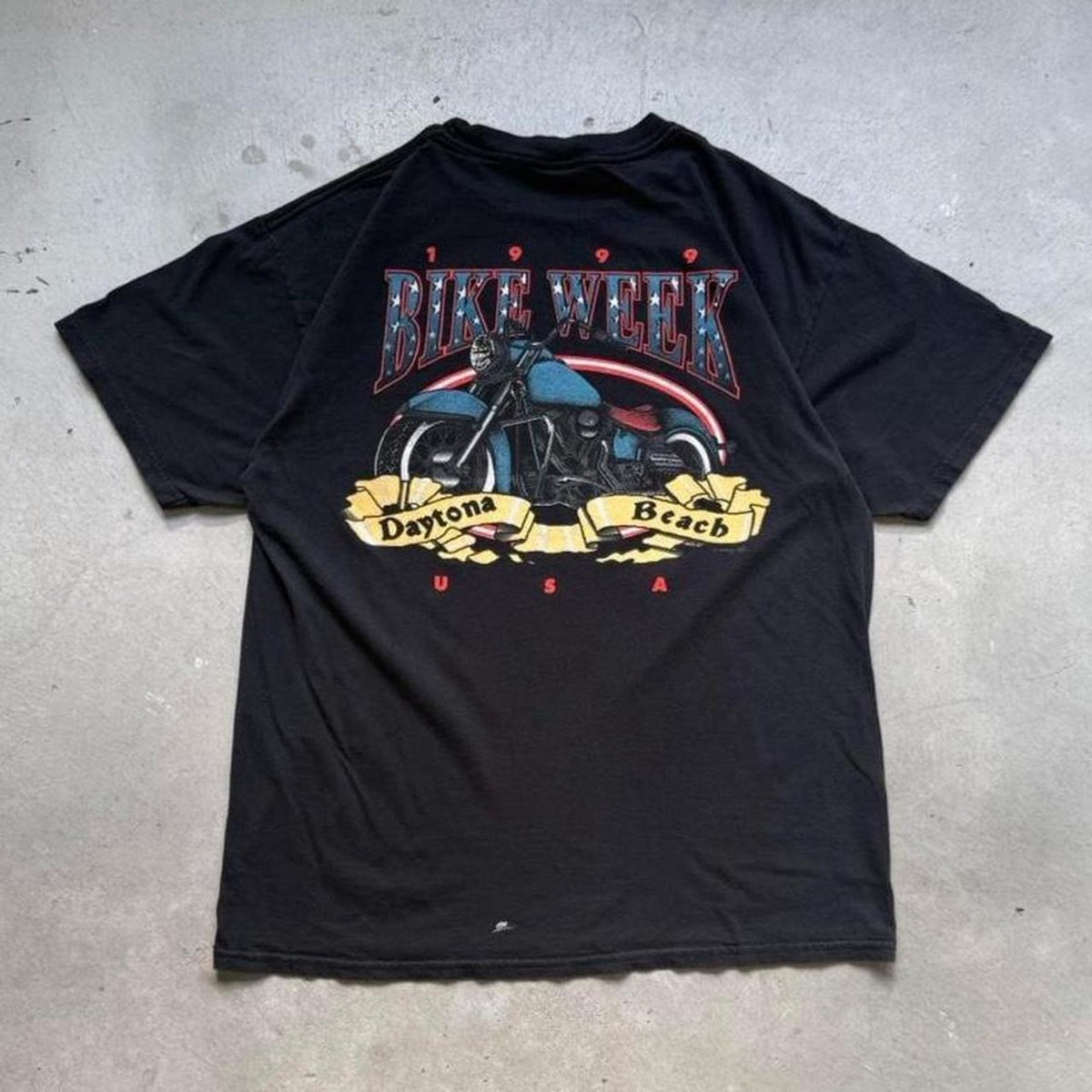 Vintage 1999 Daytona Beach Bike Week Motorcycle Biker T-Shirt - X-Large
