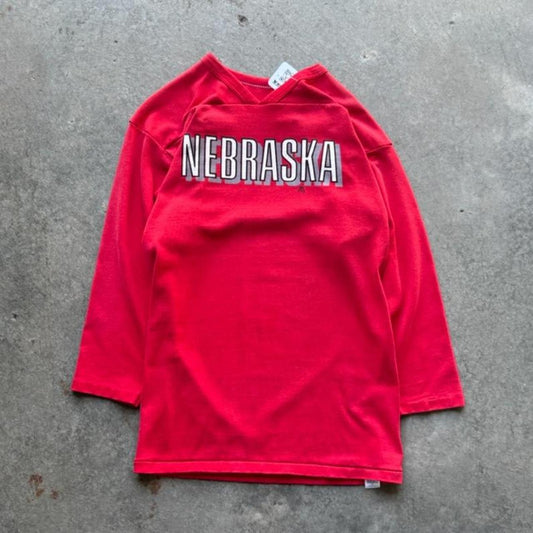 Vintage 80s Nebraska Huskers Long Sleeve T-Shirt - Medium