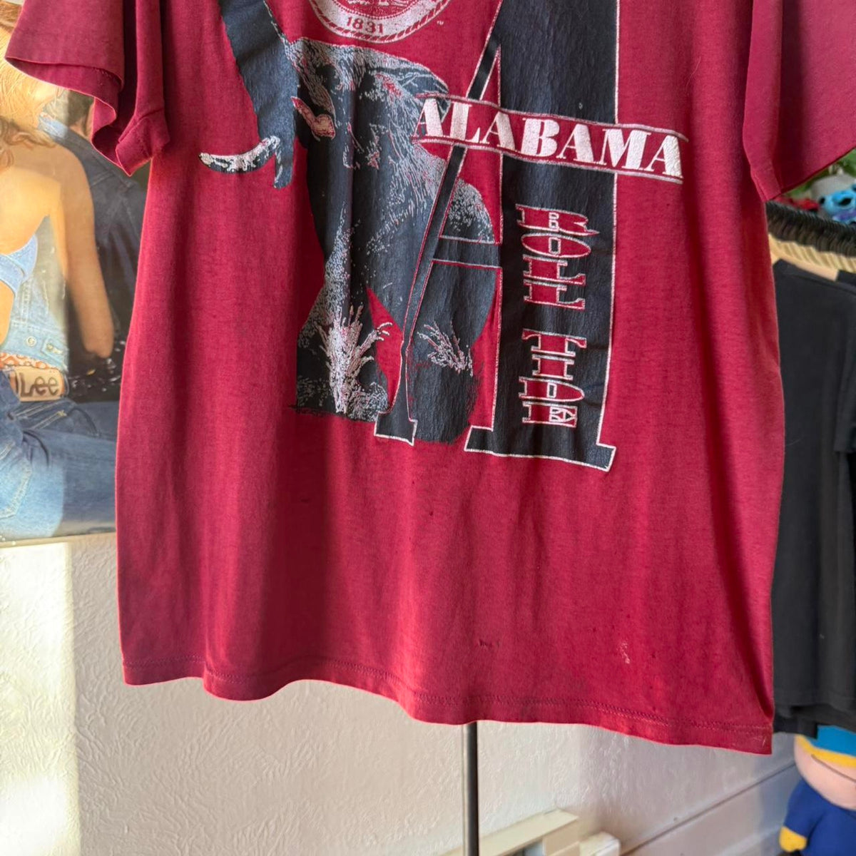 Vintage 80s Alabama Crimson Tide Elephant T-Shirt - Large