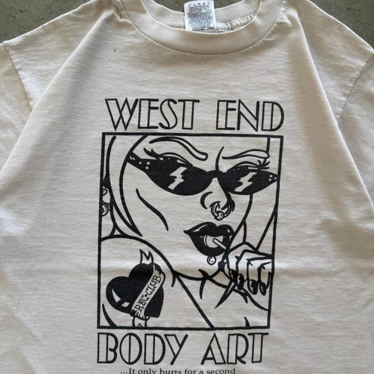Vintage 90s West End Body Art Piercing and Tattoo T-Shirt - Medium