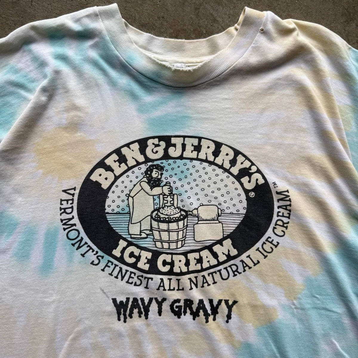 Vintage 90s Ben and Jerry’s Wavy Gravy Ice Cream T-Shirt - XX-Large