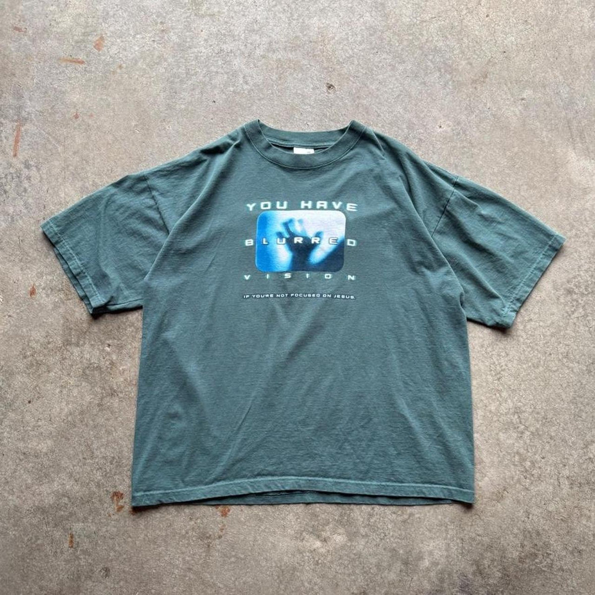 Vintage 90s You Have Blurred Vision Jesus T-Shirt - XX-Large