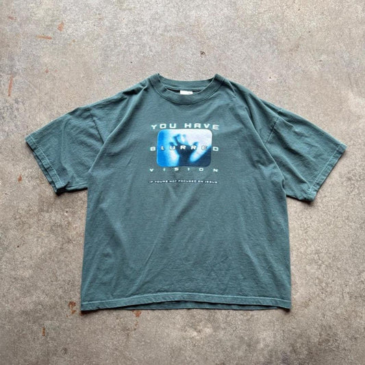 Vintage 90s You Have Blurred Vision Jesus T-Shirt - XX-Large
