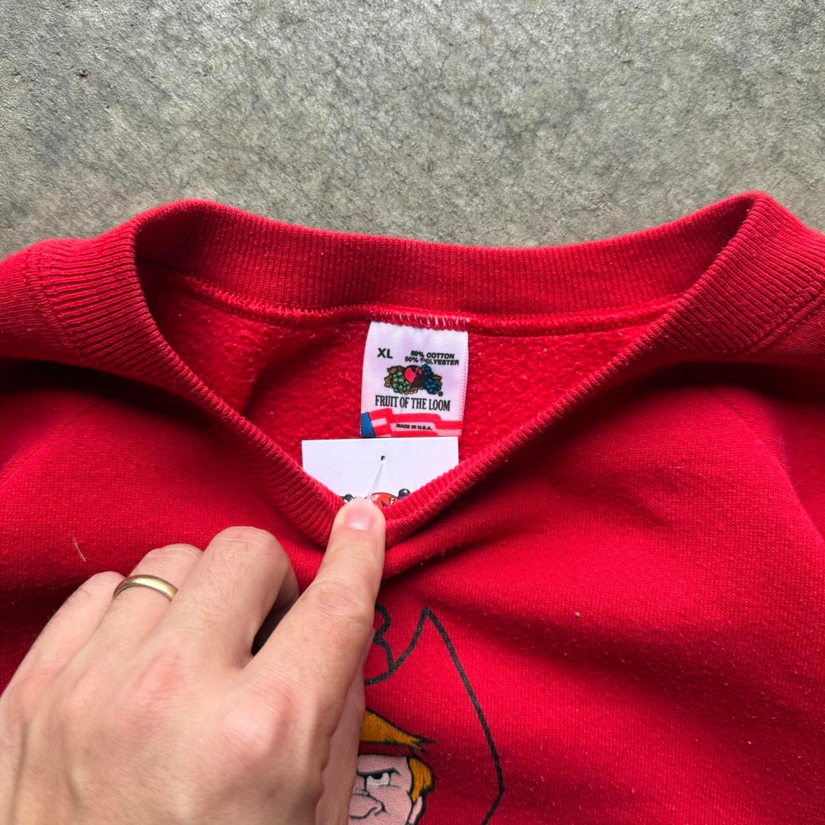 Vintage 90s Nebraska Huskers Sooner Boomer Rambo Crewneck - X-Large
