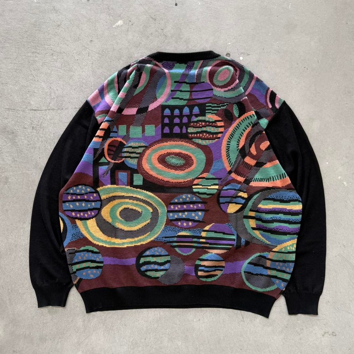 Vintage 90s St Croix Knits Funky Pattern Sweater - X-Large