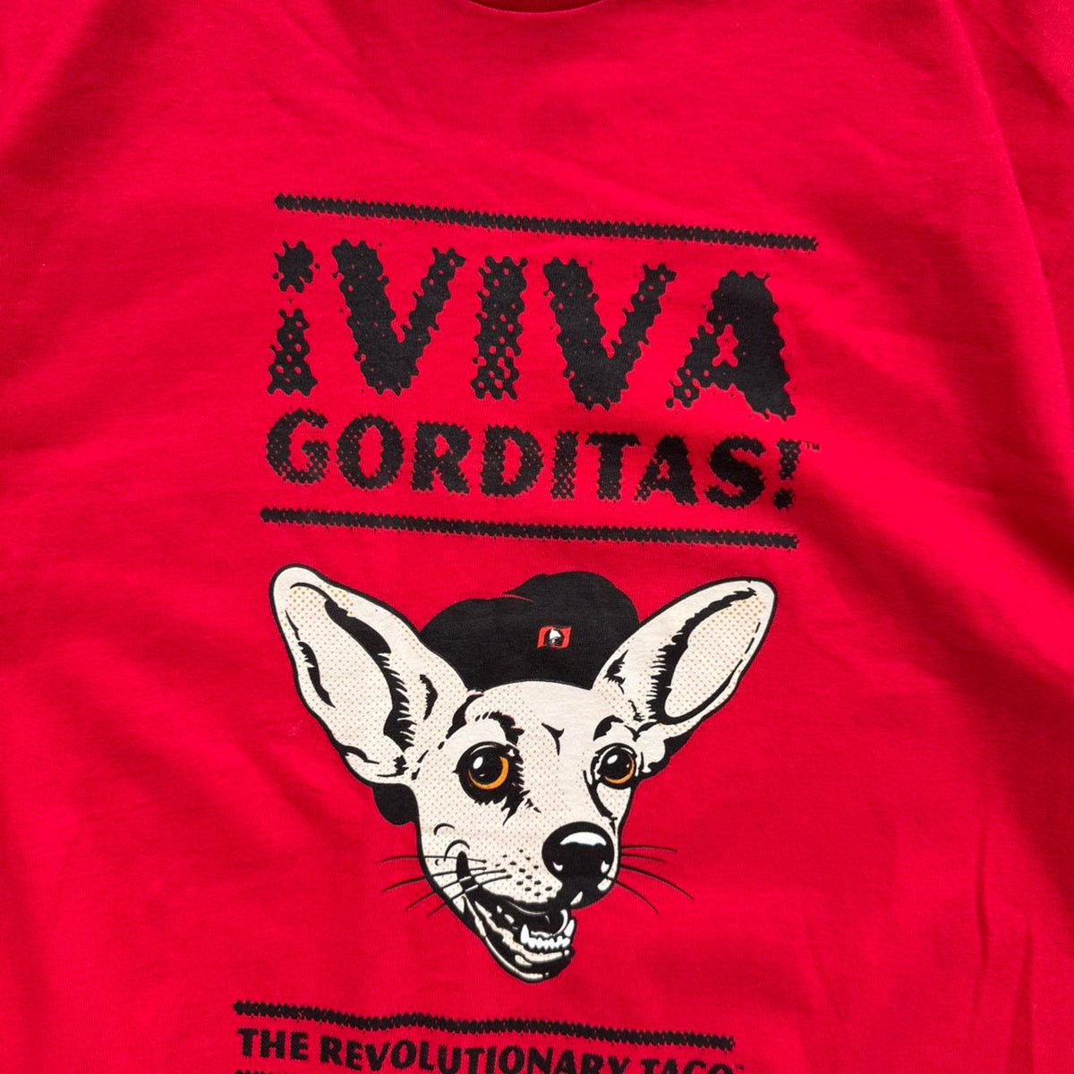 Vintage 90s Taco Bell Viva Gorditas Chihuahua Dog T-Shirt - Medium