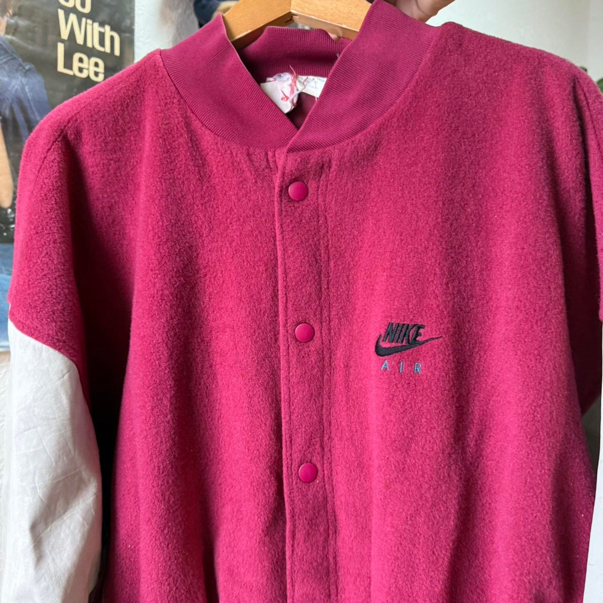 Vintage 90s Nike Air Letterman Jacket - Large