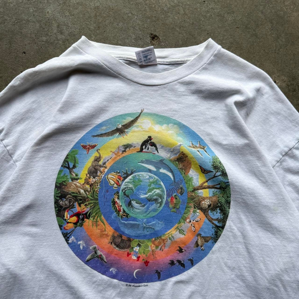 Vintage 90s Earth Animal Nature Long Sleeve T-Shirt - XX-Large
