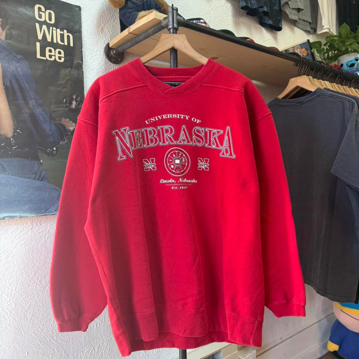 Vintage 90s Nebraska Huskers Galt Sand Crewneck - Large