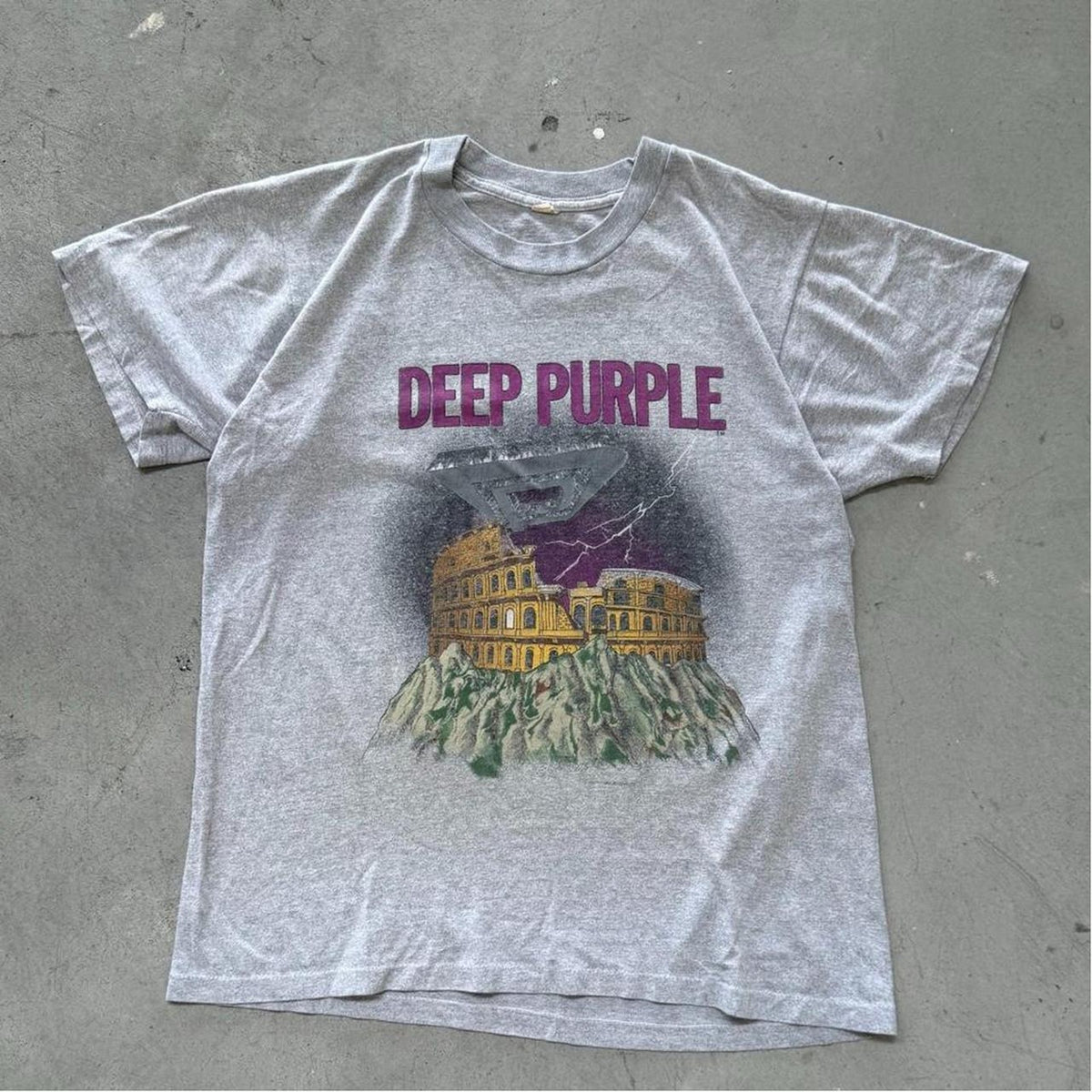Vintage 80s Deep Purple Band Tour T-Shirt - X-Large