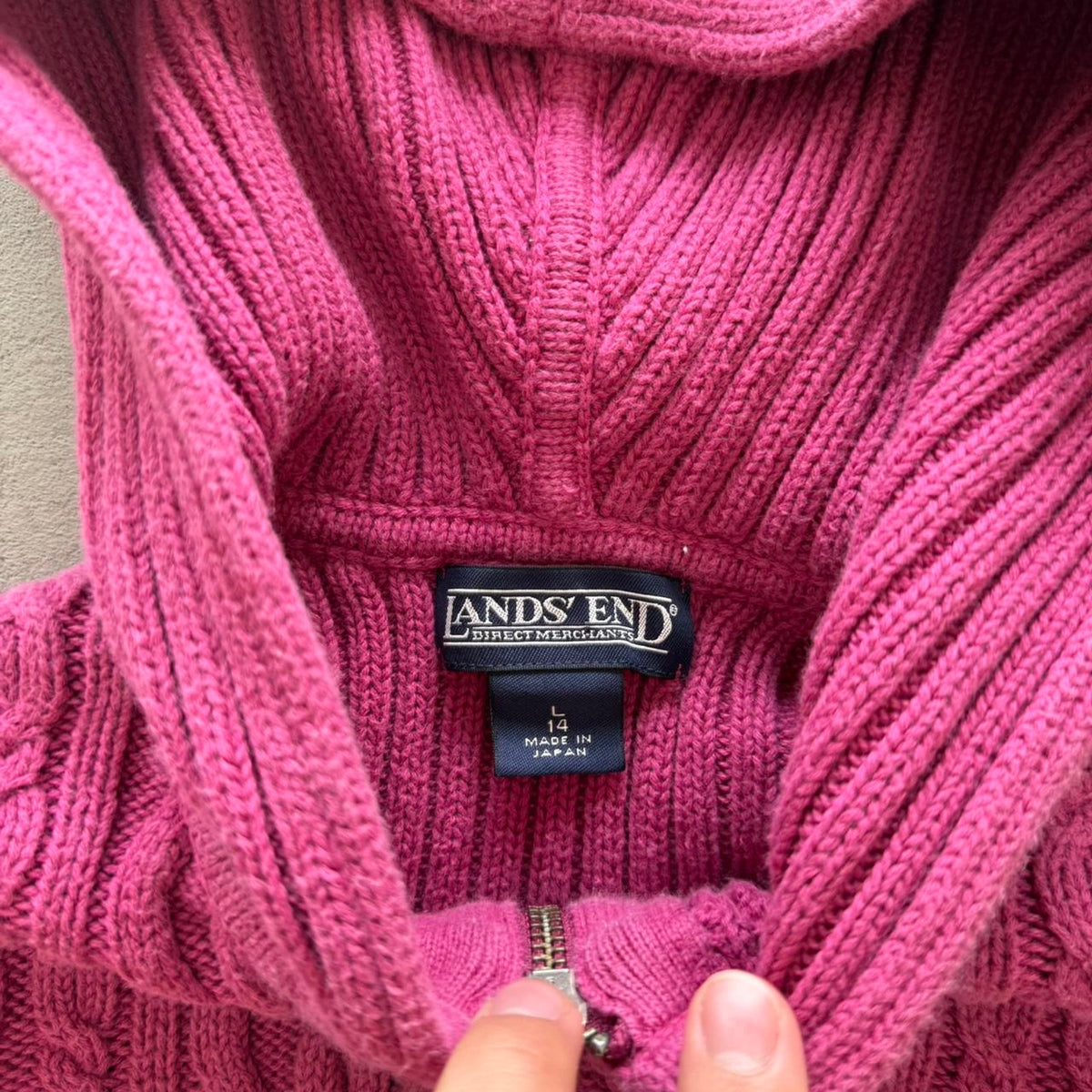 Vintage Y2K Knit Zip Up - 14W