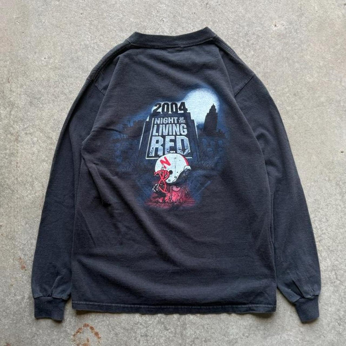 Vintage 2004 Nebraska Huskers Night of the Living Dead T-Shirt - Small