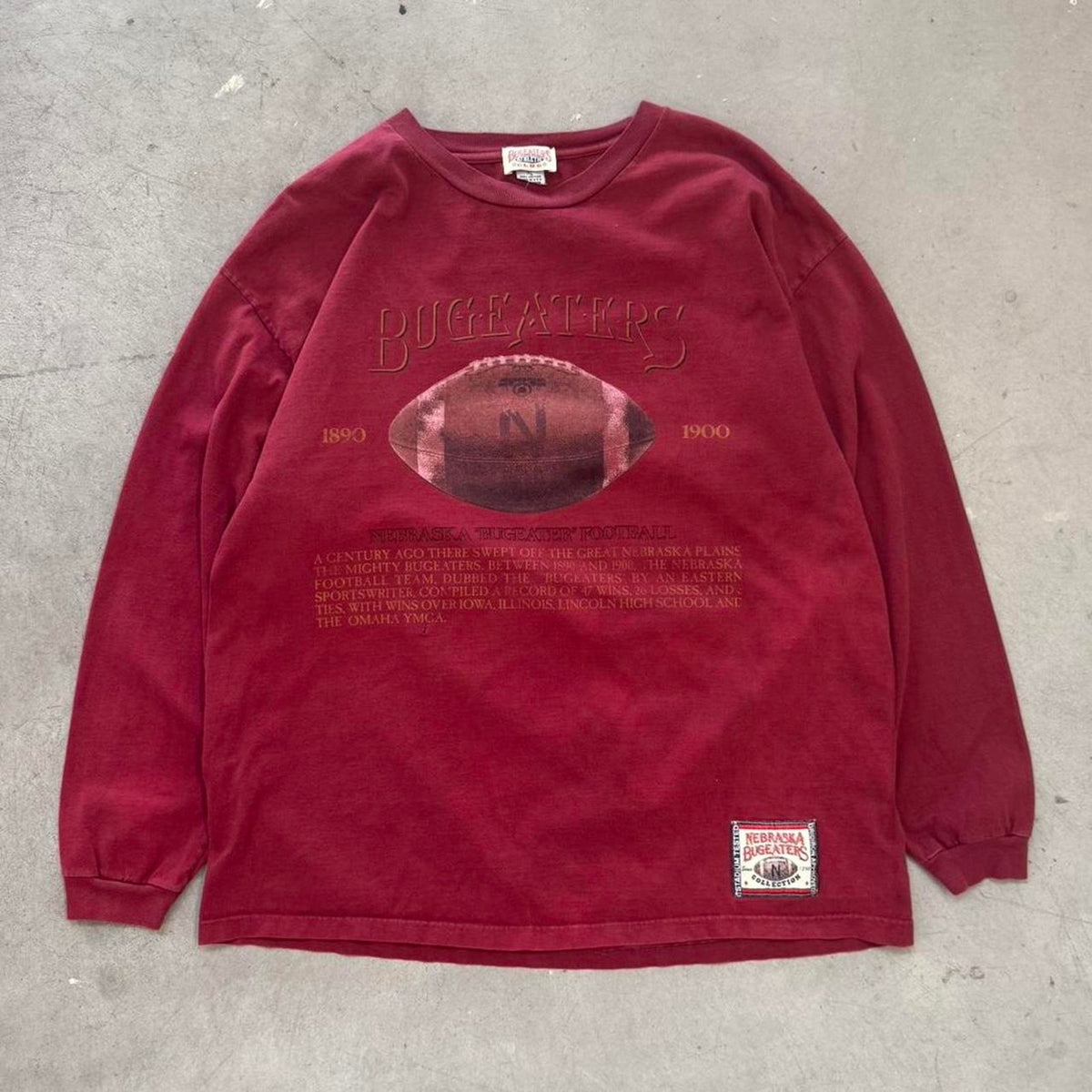 Vintage 90s Nebraska Huskers Bugeaters Football T-Shirt - X-Large