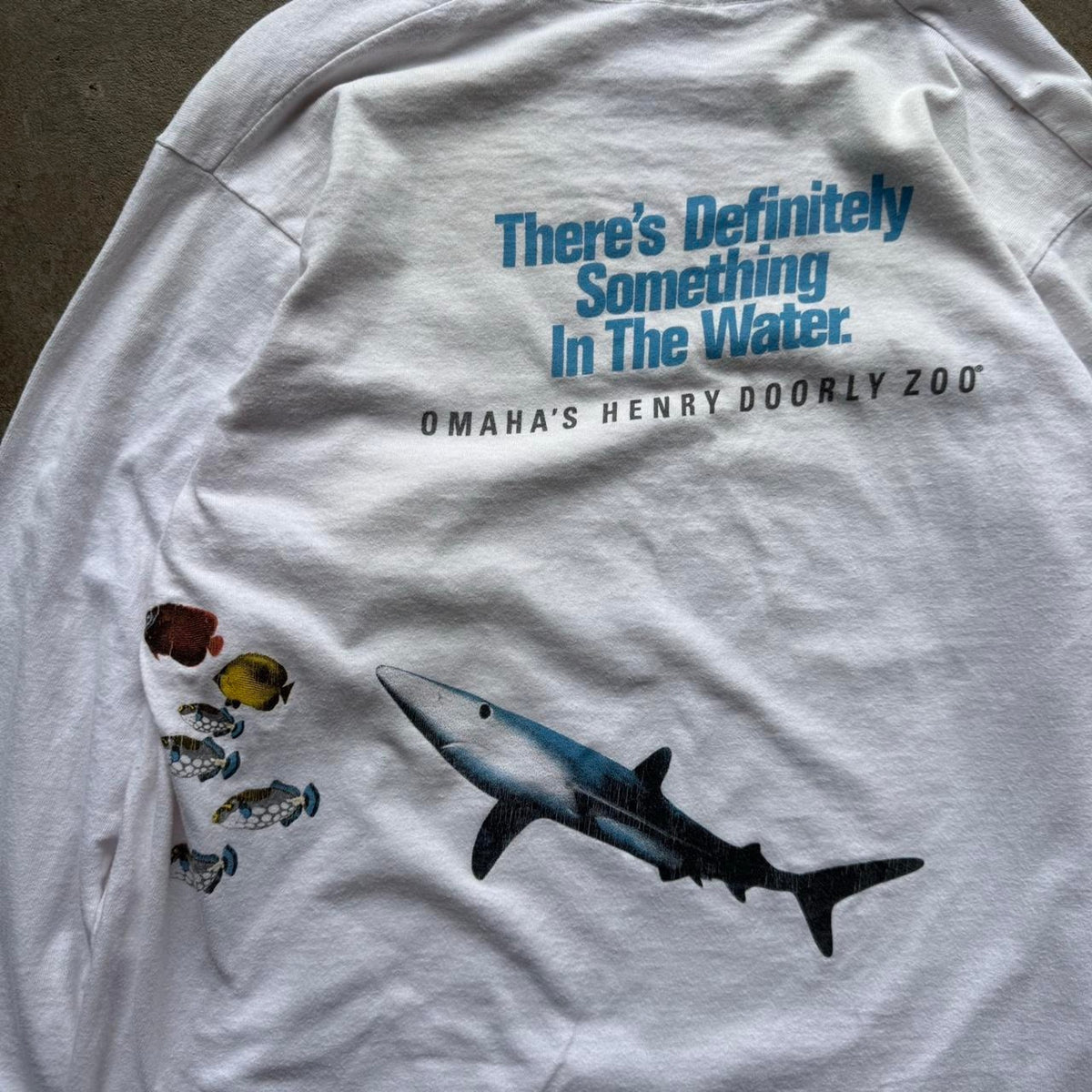 Vintage 90s Omaha Henry Doorly Zoo Sea Things Shark T-Shirt - Medium