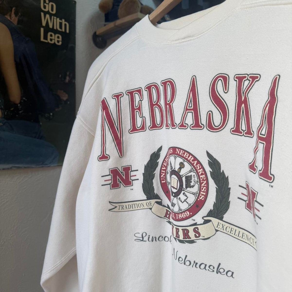 Vintage 90s Nebraska Huskers Galt Sand Football Crewneck - Medium